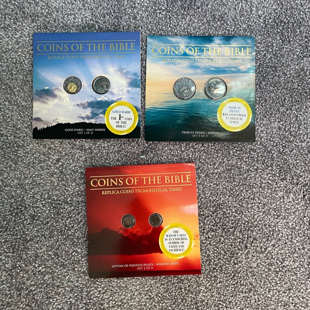 *NWT* Collectible Coins of the Bible 3 pairs